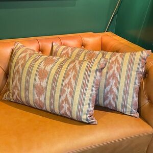 Pottery Barn Avis Ikat lumbar pillow covers (2) NWOT